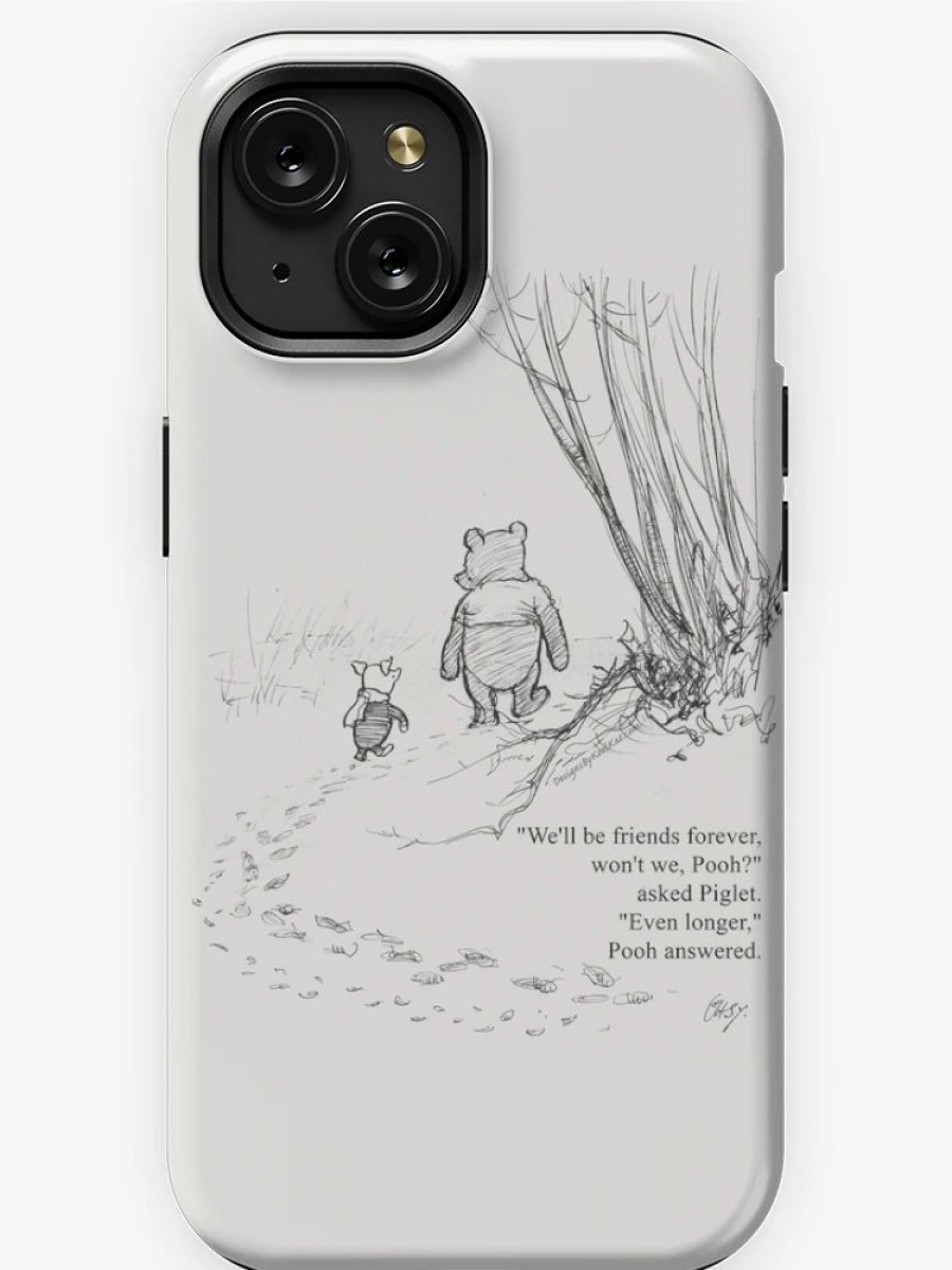 Redbubble Winnie The Pooh & Piglet Friends Forever Iphone Case New