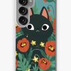 Redbubble Cat In Poppy Flowers Samsung Galaxy Phone Case Hot