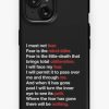 Redbubble Dune - Litany Against Fear Iphone Case Best