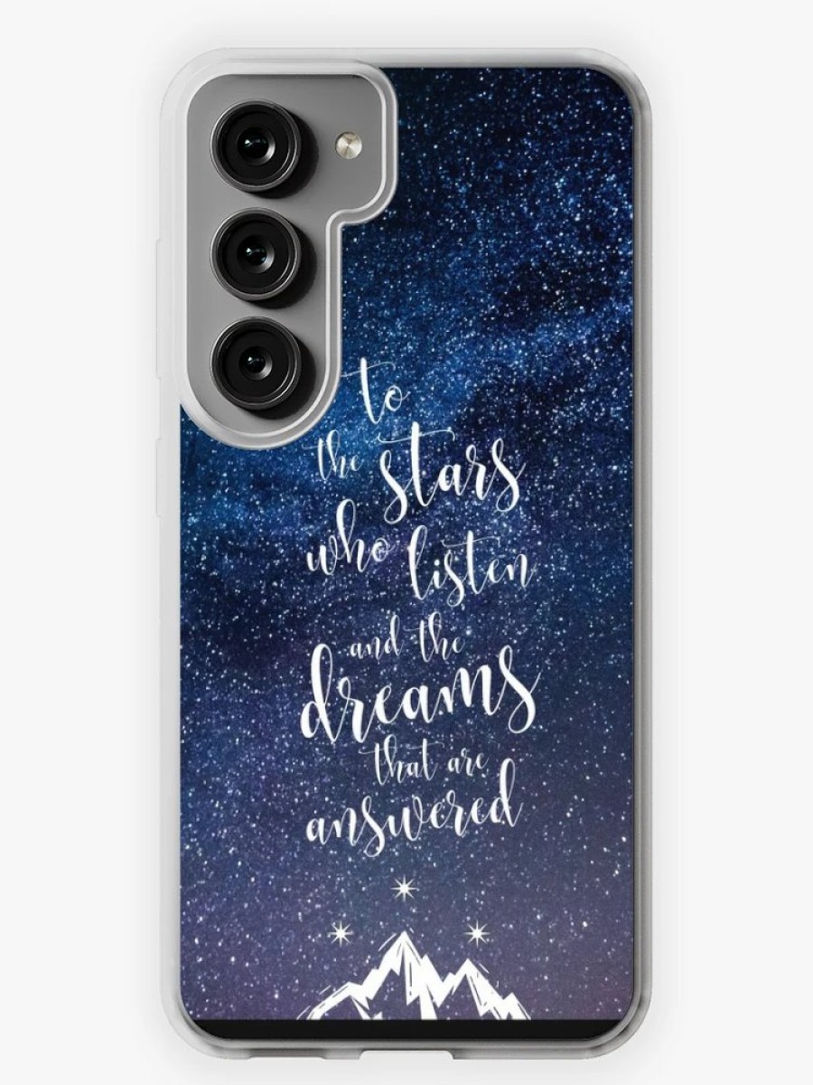 Redbubble A Court Of Mist & Fury Quote Samsung Galaxy Phone Case Best