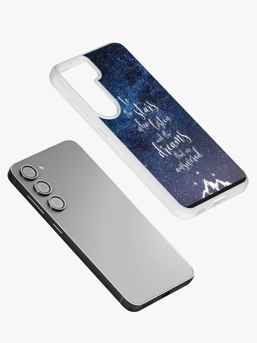 Redbubble A Court Of Mist & Fury Quote Samsung Galaxy Phone Case Best