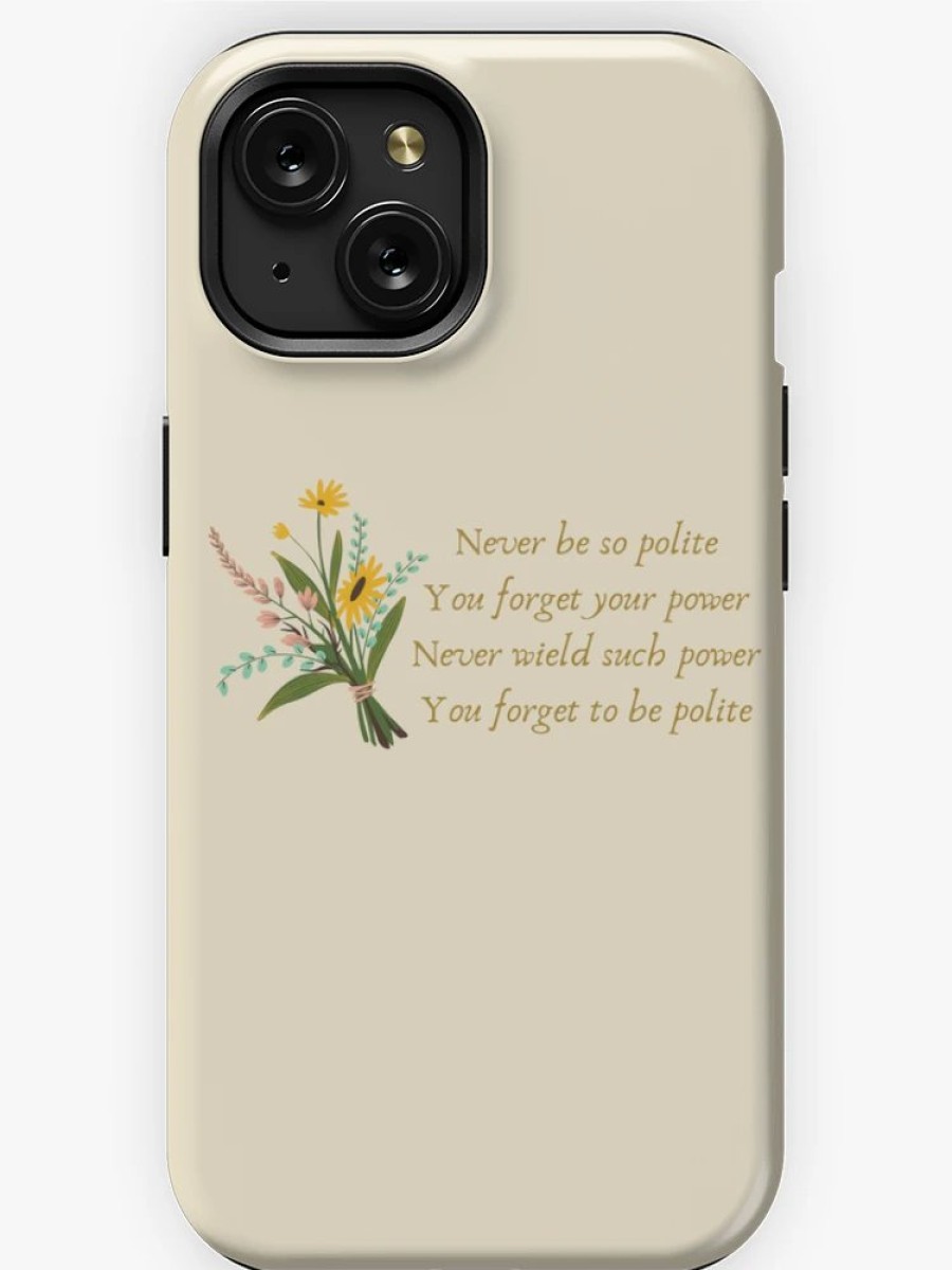 Redbubble Power And Politeness | Marjorie Iphone Case Best