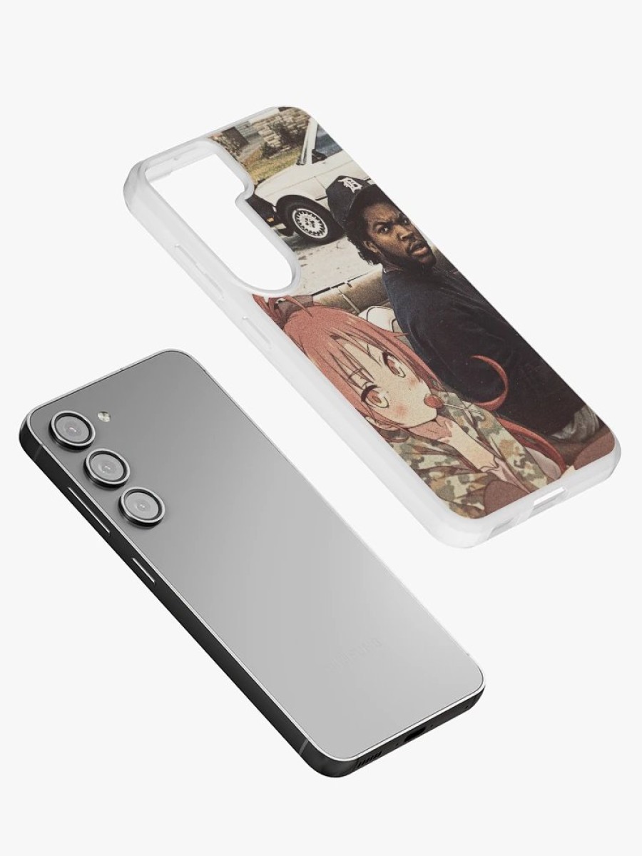 Redbubble Waifuz N The Hood Feat Kyoko Sakura Samsung Galaxy Phone Case Clearance