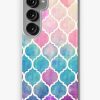 Redbubble Rainbow Pastel Watercolor Moroccan Pattern Samsung Galaxy Phone Case Hot