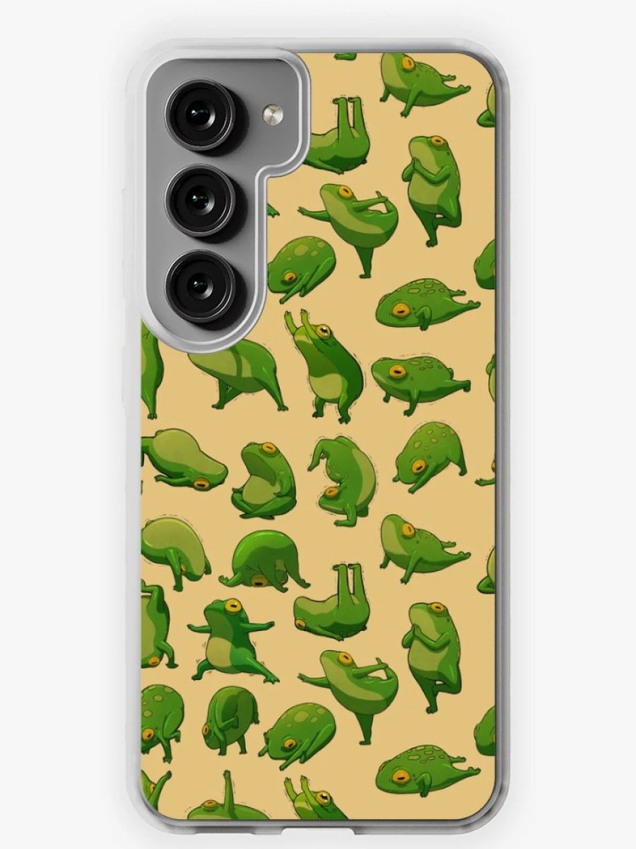 Redbubble Yoga Frogs Poster No Text Samsung Galaxy Phone Case Best