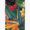 Redbubble Tropical Paradise Hawaiian Birds Of Paradise Illustration Iphone Case New