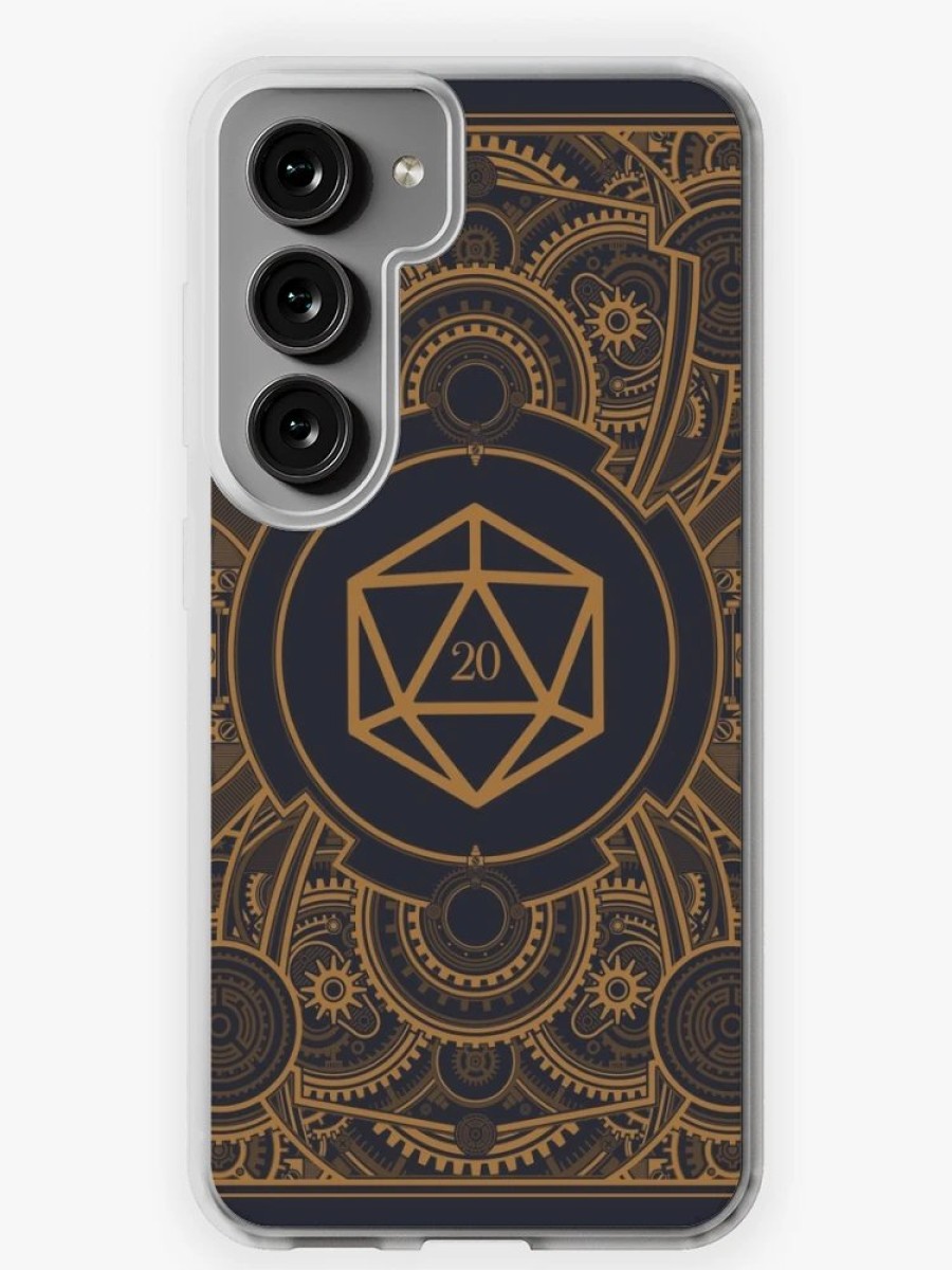 Redbubble D20 Dice Steampunk Mech Samsung Galaxy Phone Case Best