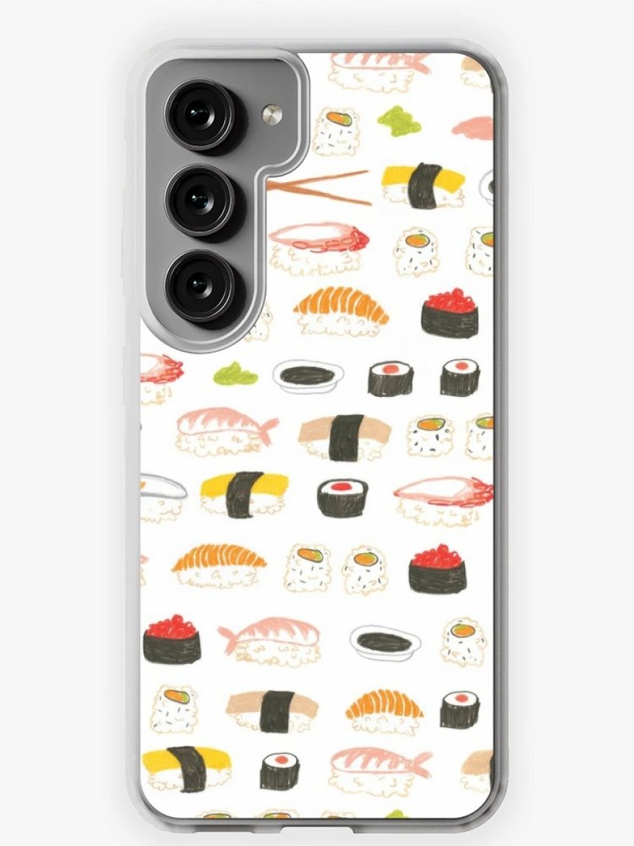 Redbubble Sweet Sushi Pattern Samsung Galaxy Phone Case New