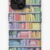 Redbubble Rainbow Books Shelf Pattern (Black Background) Iphone Case Clearance