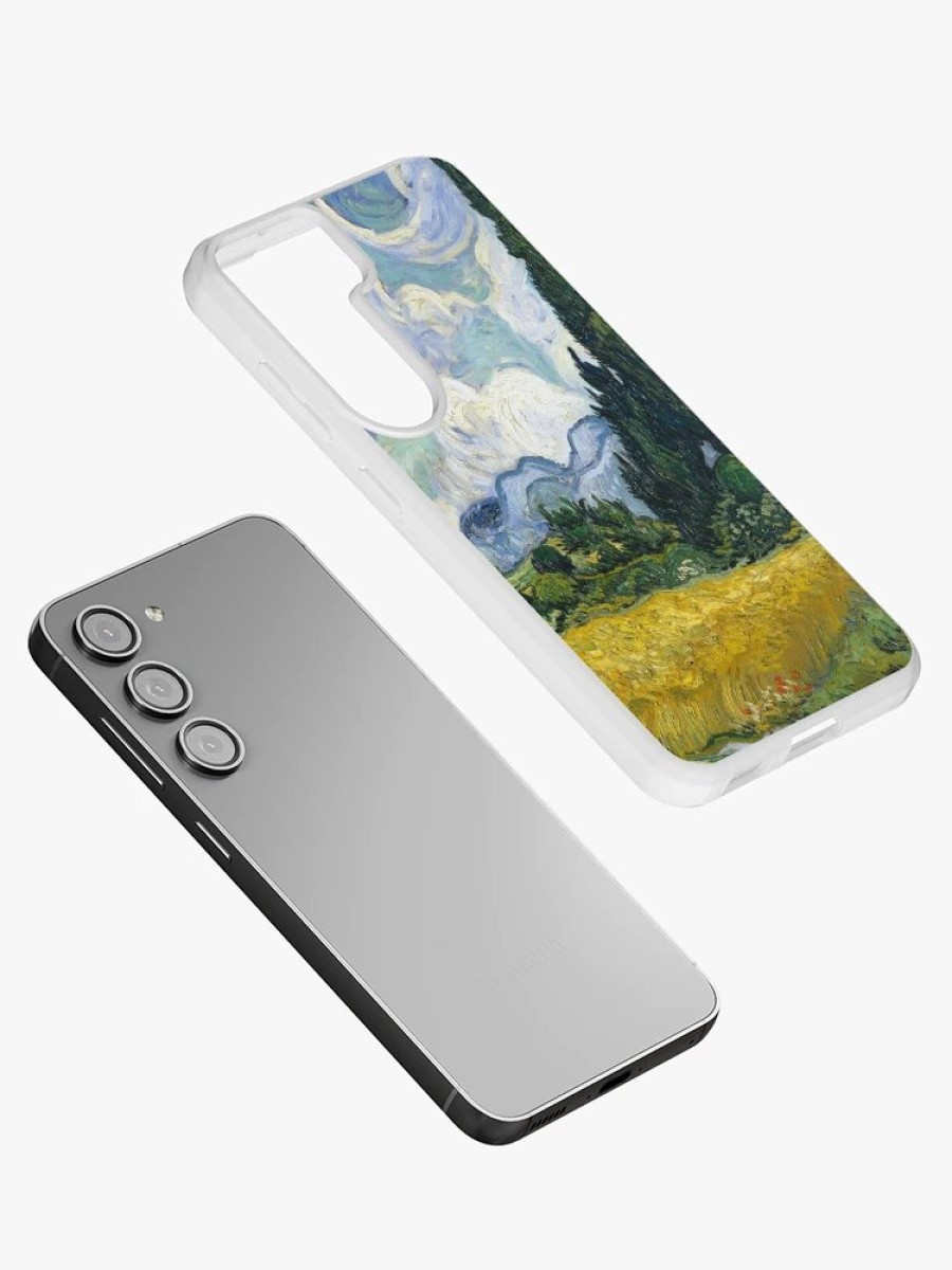 Redbubble Vincent Van Gogh - Wheat Field With Cypresses Samsung Galaxy Phone Case New