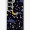 Redbubble Celestial Stars And Moons In Gold And Dark Blue Samsung Galaxy Phone Case Wholesale