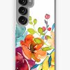 Redbubble Bright Flowers Summer Watercolor Peonies Samsung Galaxy Phone Case Clearance