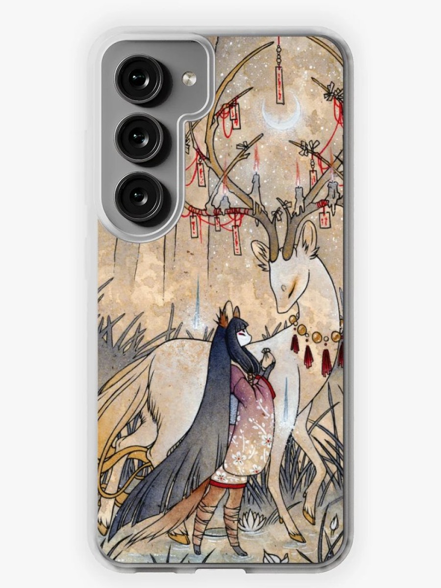 Redbubble The Meeting Of The Fox And Wish Spirit Samsung Galaxy Phone Case Best