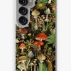 Redbubble Vintage Midnight Mushrooms Forest Botanical Night Garden Pattern - Black Colorful Samsung Galaxy Phone Case Online