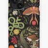 Redbubble Druid Cottagecore Dnd Pattern: Dice, Spore Mushrooms, Moth, Snake,Butterfly, Flowers Iphone Case New