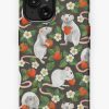 Redbubble Rats Love Strawberries On Vintage Dark Brown Iphone Case New