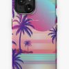 Redbubble Sunset Palm Trees Vaporwave Aesthetic Iphone Case New