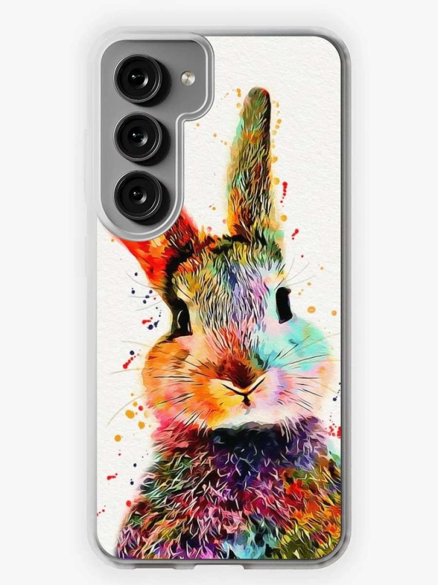 Redbubble Rabbit Watercolor Art Work Samsung Galaxy Phone Case Clearance