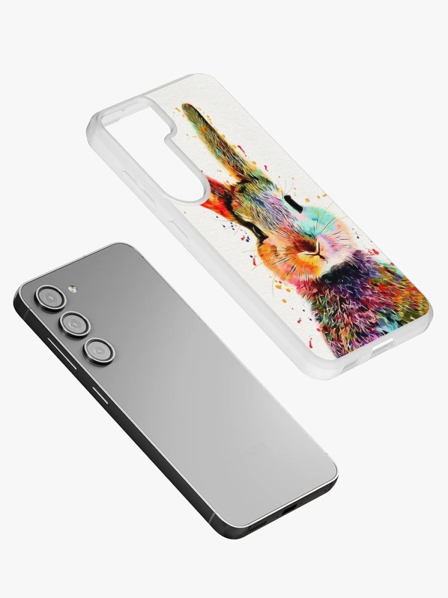 Redbubble Rabbit Watercolor Art Work Samsung Galaxy Phone Case Clearance