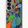 Redbubble Colorful Paisley Peacock Rainbow Bird Samsung Galaxy Phone Case New