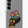 Redbubble Rubber Hose Style Skull And Flowers Samsung Galaxy Phone Case Best