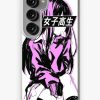 Redbubble Schoolgirl (Pink) - Sad Anime Japanese Aesthetic Samsung Galaxy Phone Case Best