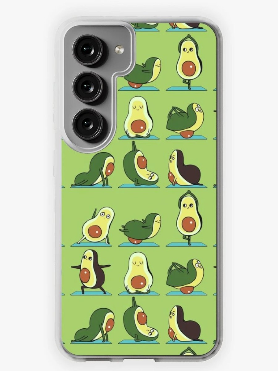 Redbubble Avocado Yoga Samsung Galaxy Phone Case Wholesale