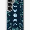 Redbubble Moonlit Garden-Teal Snow Samsung Galaxy Phone Case Hot