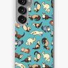 Redbubble Cat Snakes In Blue Samsung Galaxy Phone Case New