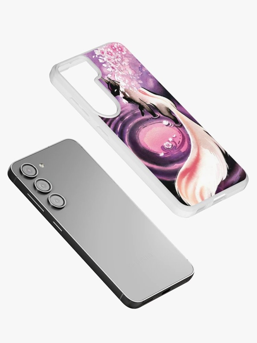 Redbubble Rose Moon Sakura Blossom Fox Samsung Galaxy Phone Case Online