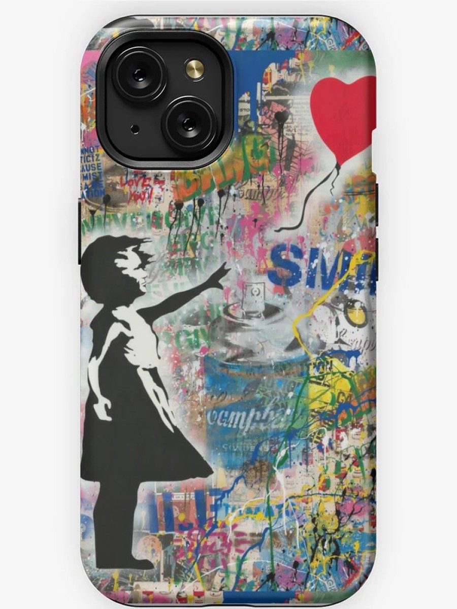 Redbubble Balloon Girl Street Art Mashup Iphone Case Clearance