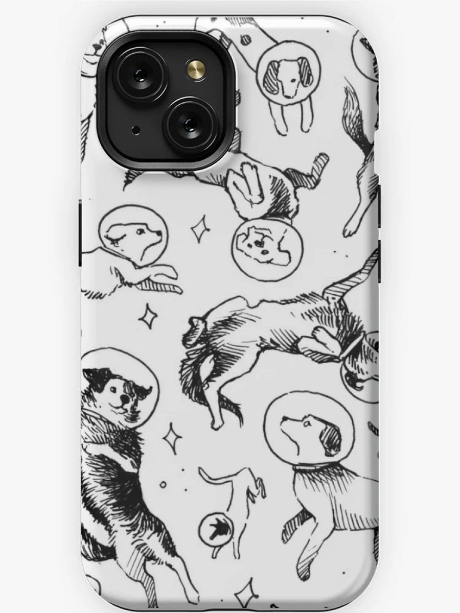 Redbubble Space Dogs Iphone Case New