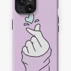 Redbubble Cute Heart~ Pastel Purple Iphone Case Clearance