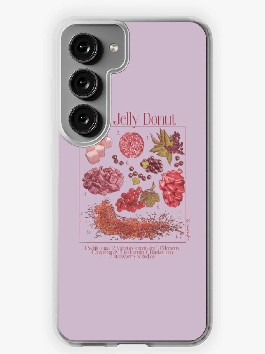 Redbubble Red Jelly Donut Samsung Galaxy Phone Case Online