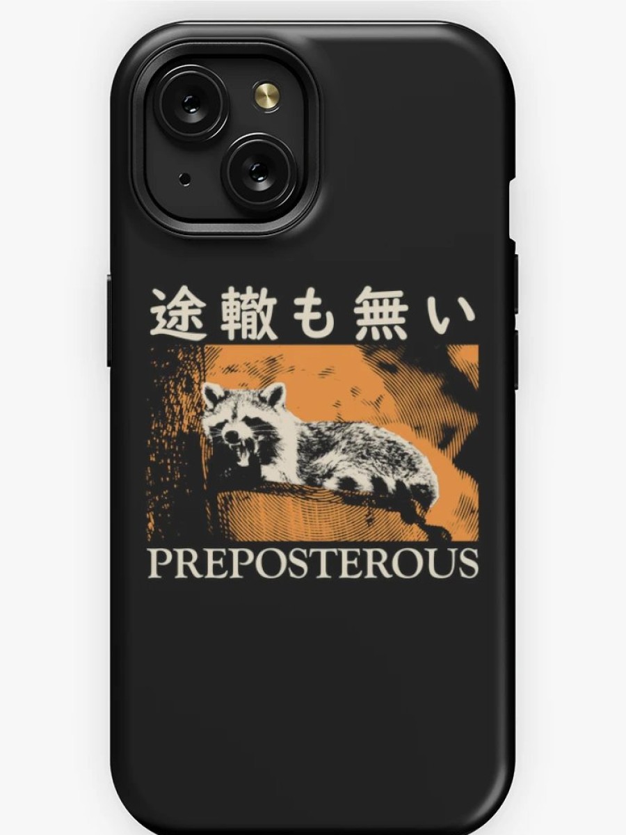 Redbubble Preposterous Raccoon Japanese Iphone Case Clearance