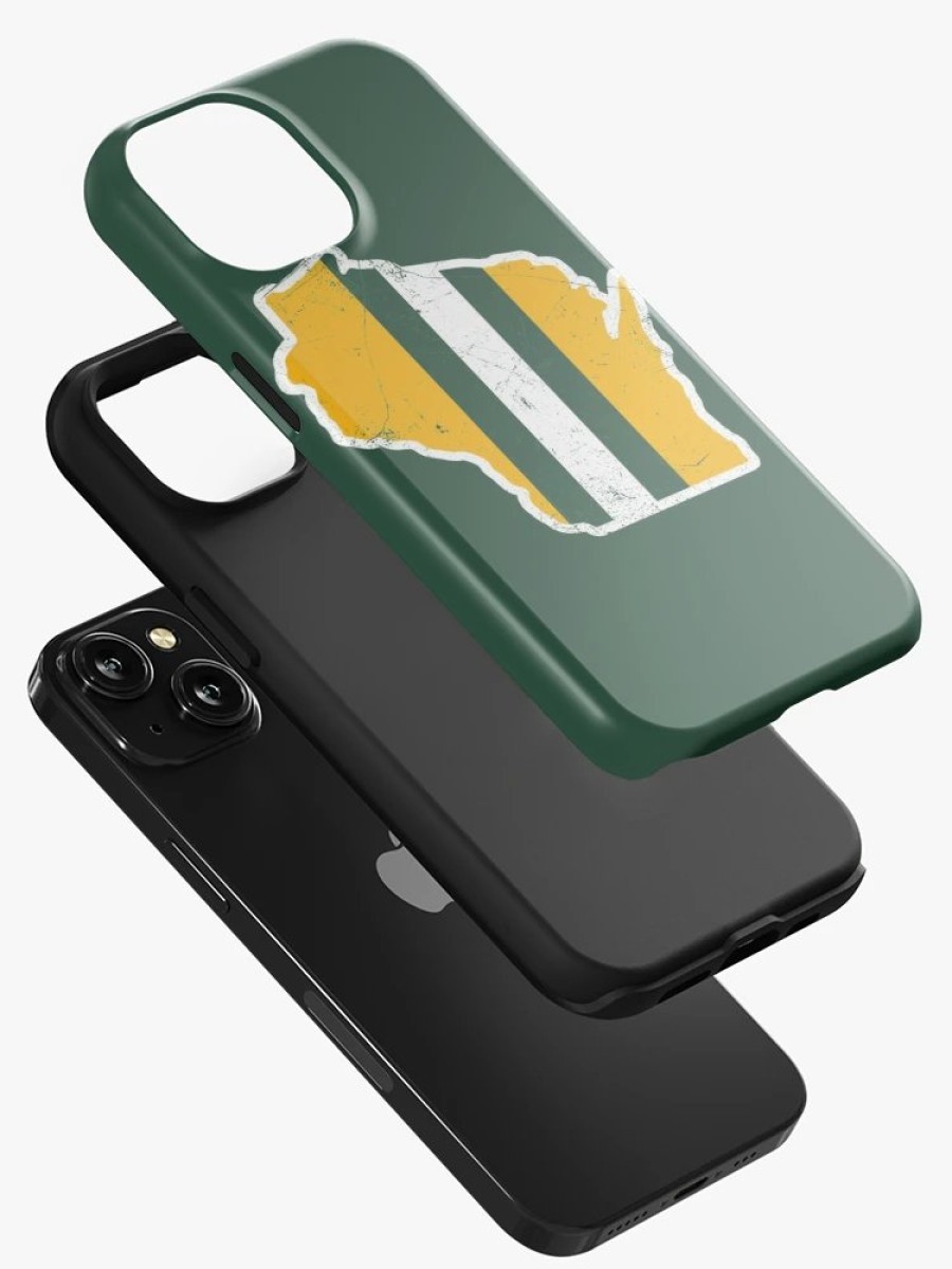 Redbubble Wisconsin Helmet, Retro - Green Iphone Case Best