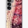 Redbubble Piano Keyboard With Music Notes Grunge Samsung Galaxy Phone Case Clearance