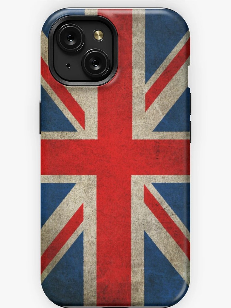 Redbubble Old And Worn Distressed Vintage Union Jack Flag Iphone Case Wholesale