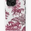 Redbubble Elegant Vintage Rustic Red Toile Horses Pattern Iphone Case Best