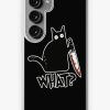 Redbubble Cat What? Murderous Black Cat With Knife Gift Premium Samsung Galaxy Phone Case Wholesale