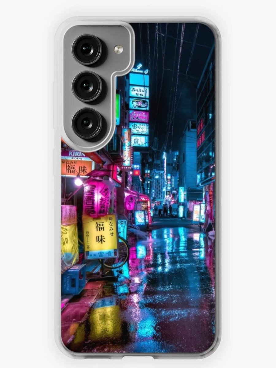 Redbubble Tokyo At Night - Shimbashi Samsung Galaxy Phone Case Wholesale