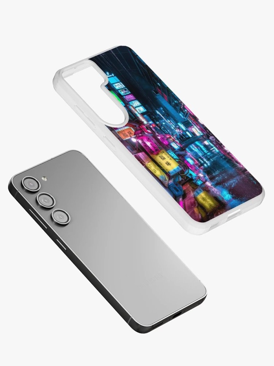 Redbubble Tokyo At Night - Shimbashi Samsung Galaxy Phone Case Wholesale