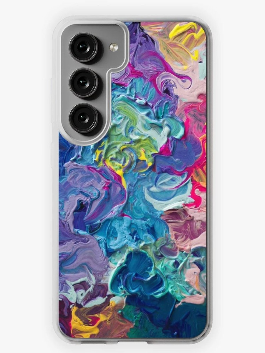 Redbubble Rainbow Flow Abstraction Samsung Galaxy Phone Case Best