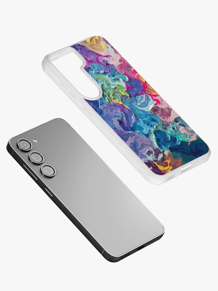 Redbubble Rainbow Flow Abstraction Samsung Galaxy Phone Case Best