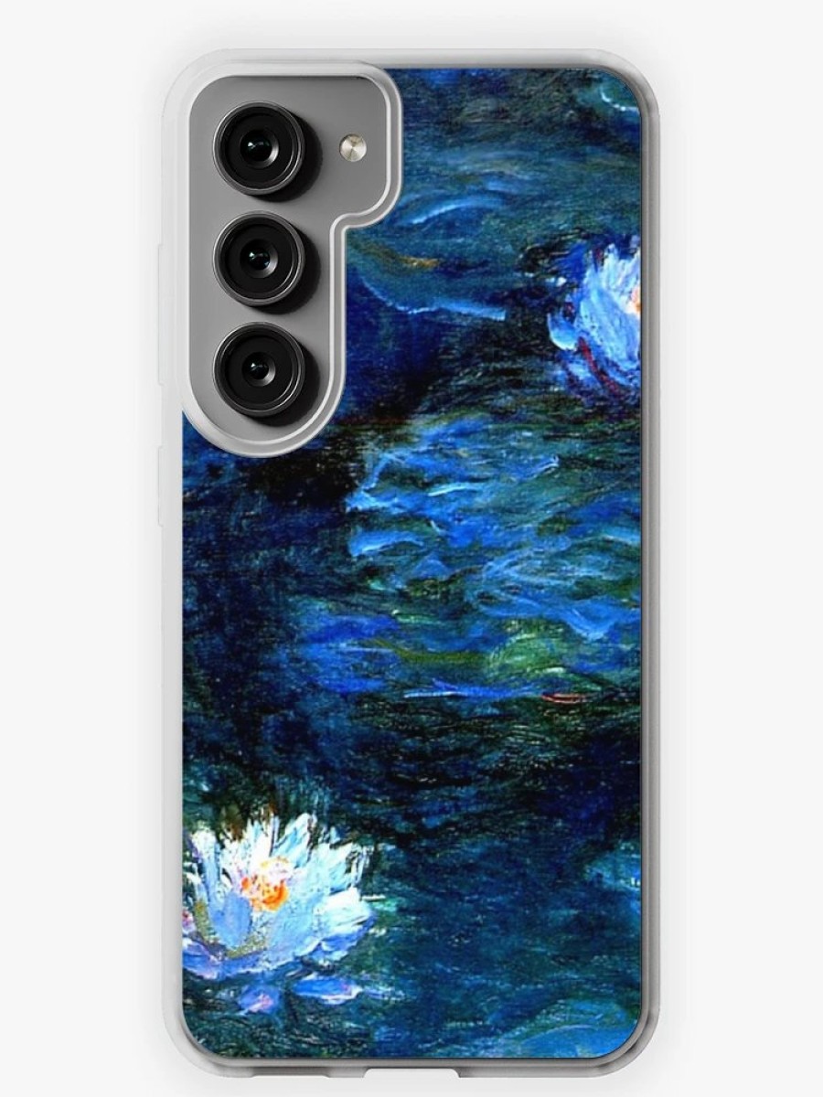 Redbubble Water Lilies Monet Deep Blue Samsung Galaxy Phone Case Online