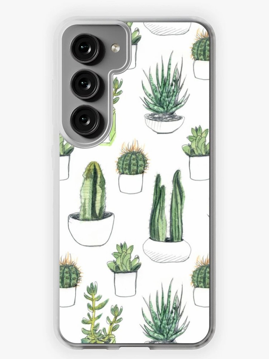 Redbubble Watercolour Cacti & Succulents Samsung Galaxy Phone Case Online