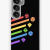 Redbubble Rainbow Dice Set Tabletop Rpg Gaming Samsung Galaxy Phone Case New