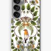 Redbubble Spring Reflection - Floral/Botanical Pattern W/ Birds, Moths, Dragonflies & Flowers Samsung Galaxy Phone Case Clearance