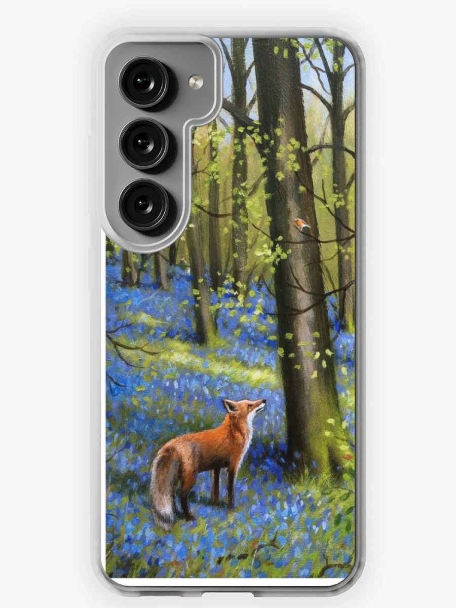 Redbubble At Home In The Bluebell Woods.. Samsung Galaxy Phone Case New