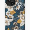 Redbubble Navy And Gold Peony And Blossom Seamless Pattern Iphone Case Online